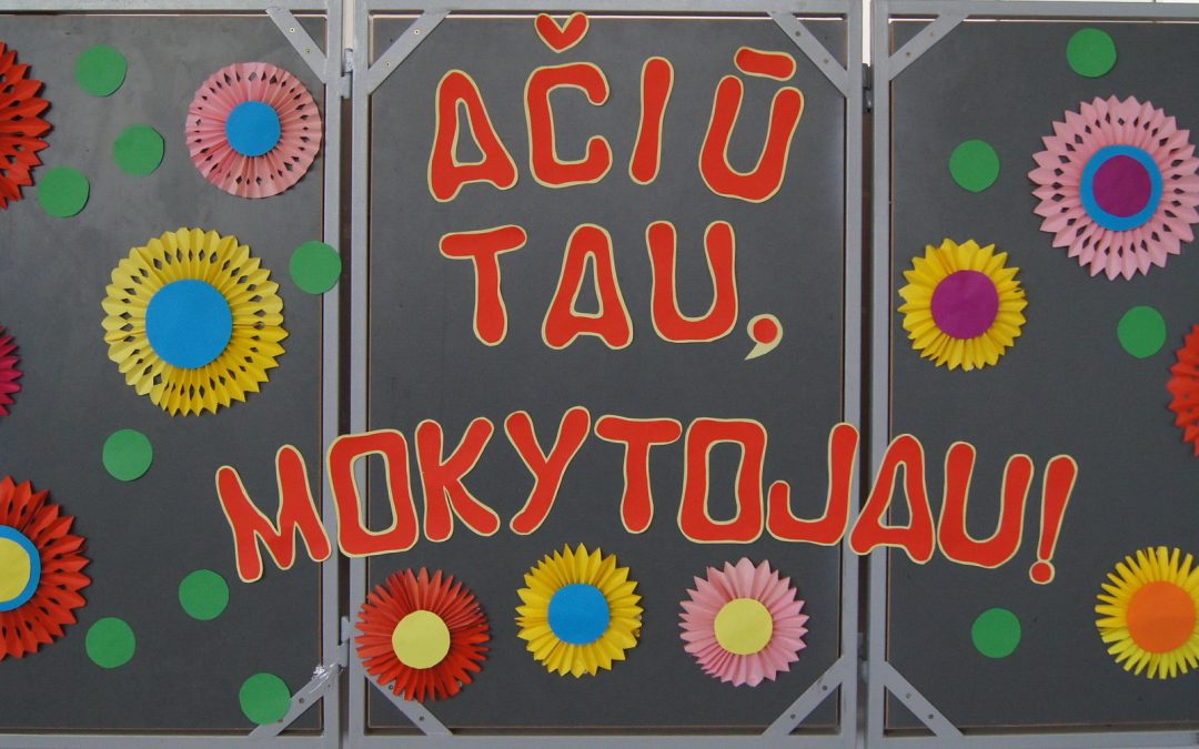 AKIMIRKOS IŠ MOKYTOJŲ DIENOS ŠVENTĖS
